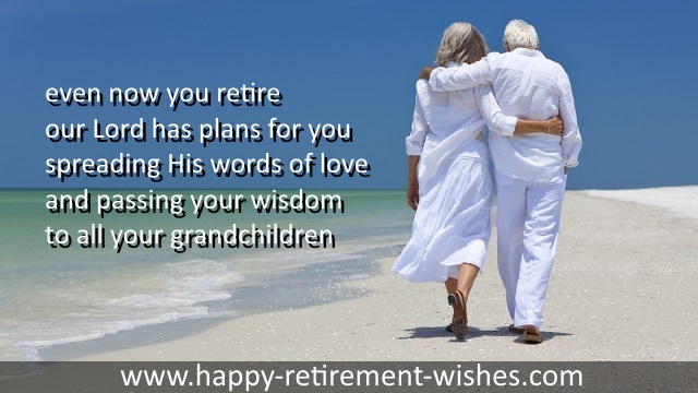 spiritual retirement celebration wishes