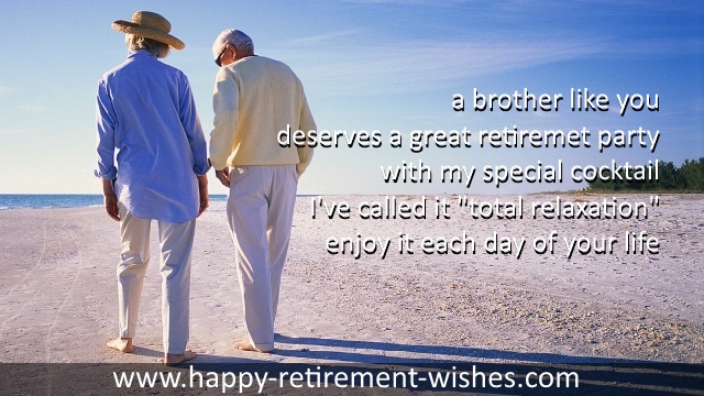 retirement sayings from step brother